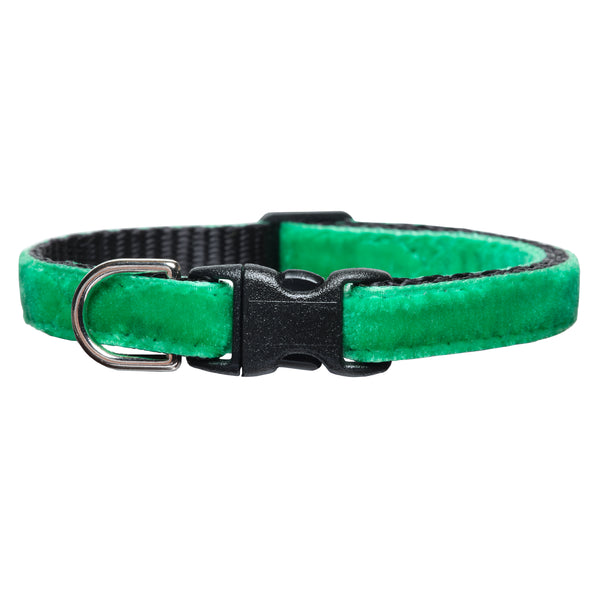 Green velvet cat on sale collar